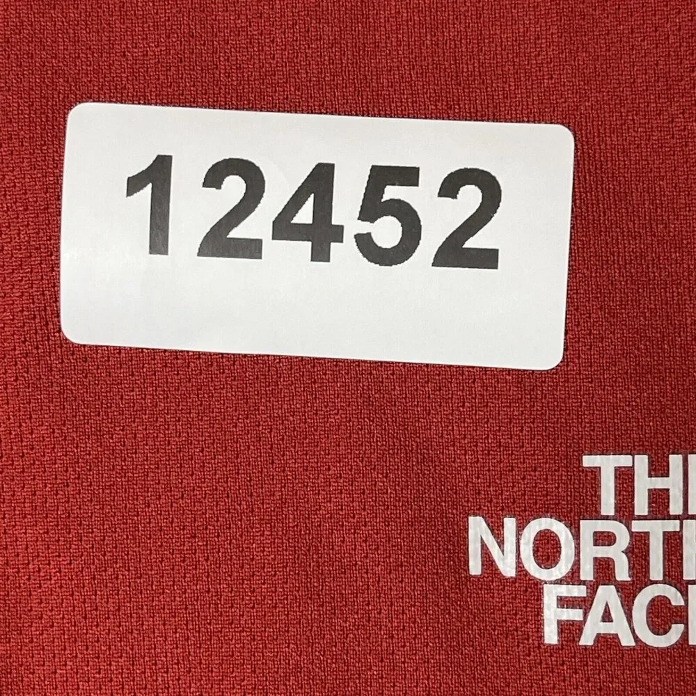 The North‎ Face Polo Shirt Mens Red Extra Large Vapor Wick Large Outdoor Adult